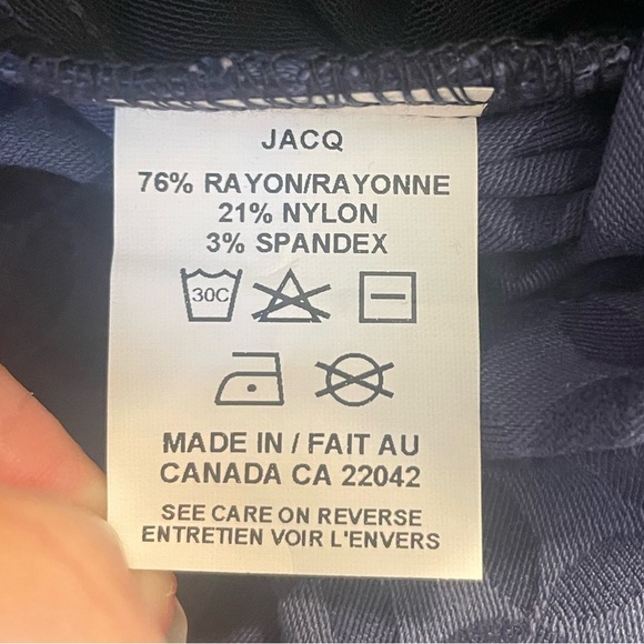 NWT Stitch Fix x Margaret M Slimming Pants Bobbi Blue Capri Jacquard Pants Med - Picture 5 of 5